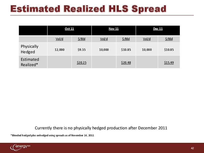 Jefferies 2nd Annual Global Energy Conference – Energy XXI Gulf Coast, Inc – slide 41