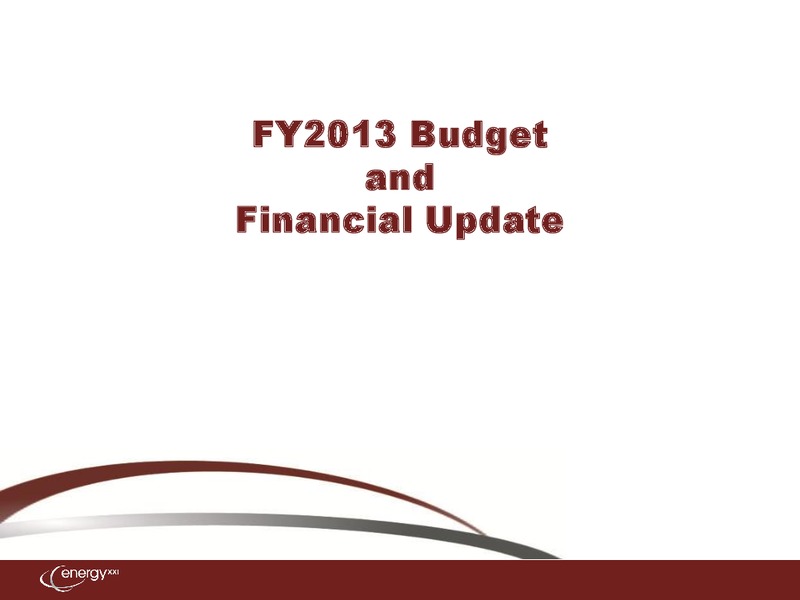 Third Annual Investor Day – Energy XXI Gulf Coast, Inc – slide 35