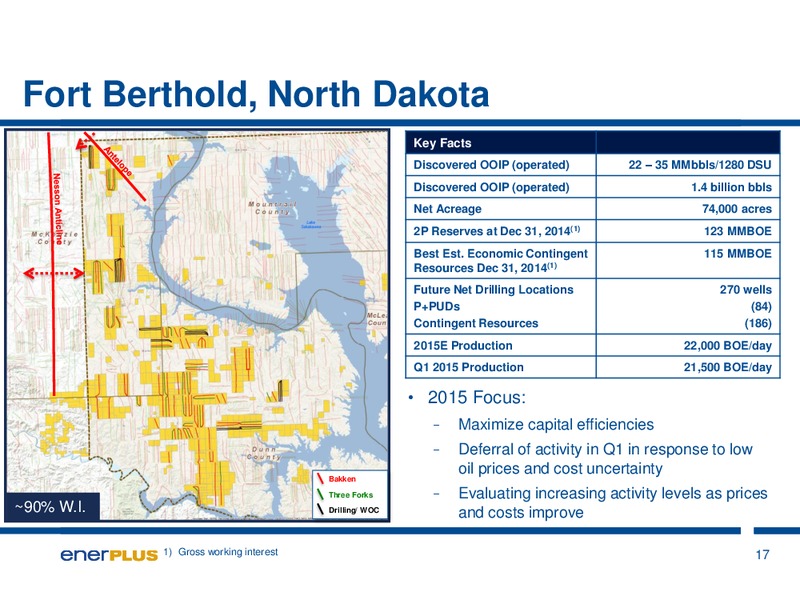 May 2015 Investor Presentation – Enerplus Corp – slide 17