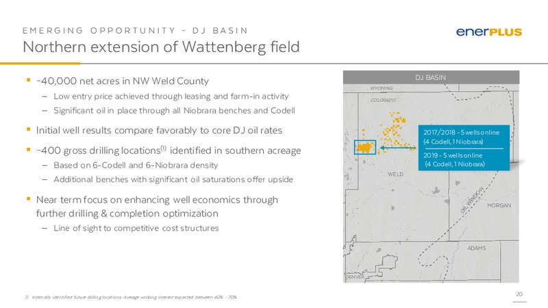 March 2020 Investor Presentation – Enerplus Corp – slide 19