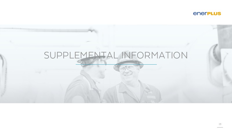 March 2020 Investor Presentation – Enerplus Corp – slide 22