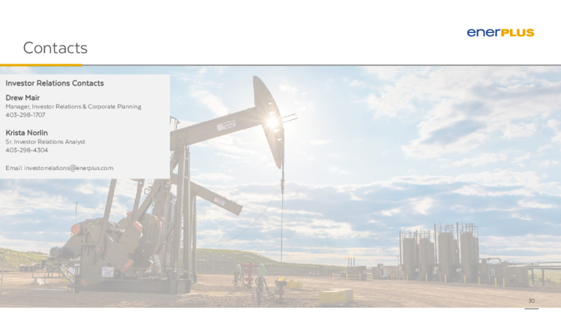 Q1 2022 Earnings Presentation – Enerplus Corp – slide 28