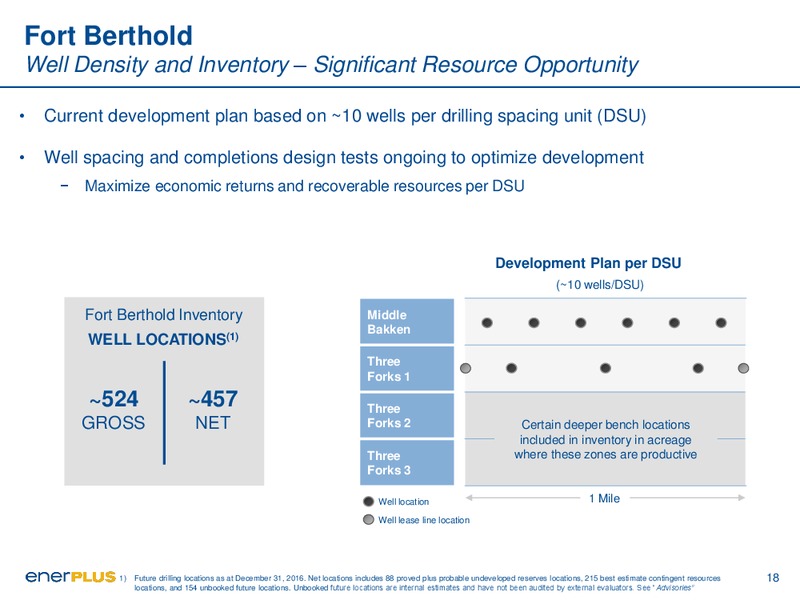 May 2017 Corporate Presentation – Enerplus Corp – slide 18