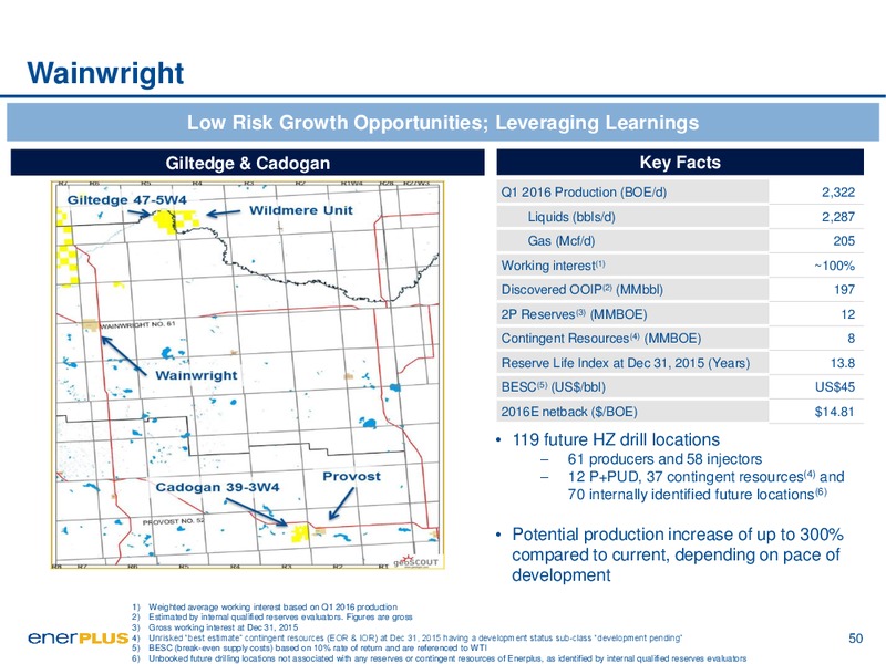 Investor Day Presentation – Enerplus Corp – slide 50