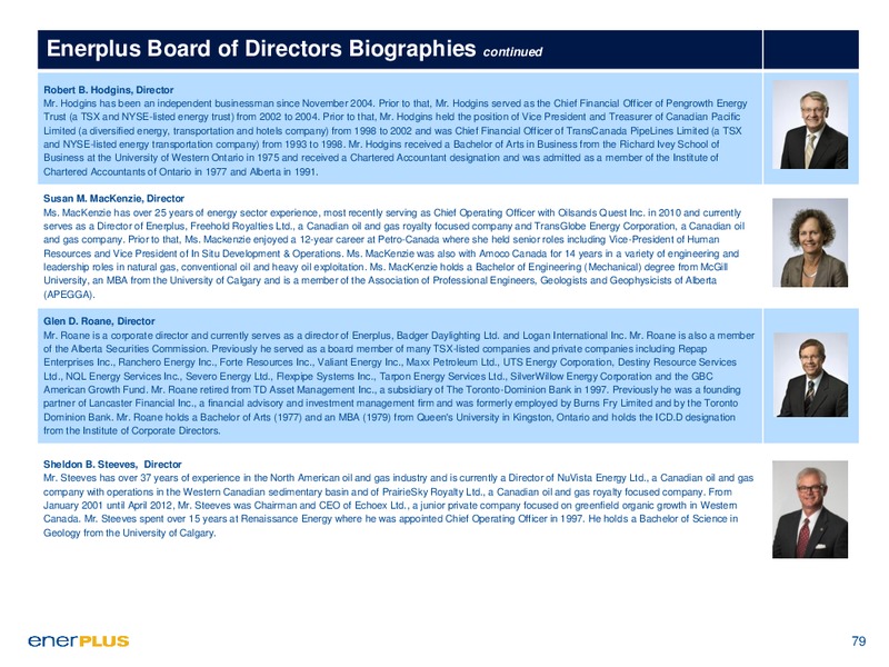 Investor Day Presentation – Enerplus Corp – slide 79