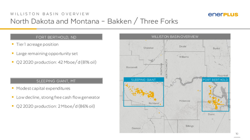 September 2020 Investor Update – Enerplus Corp – slide 9