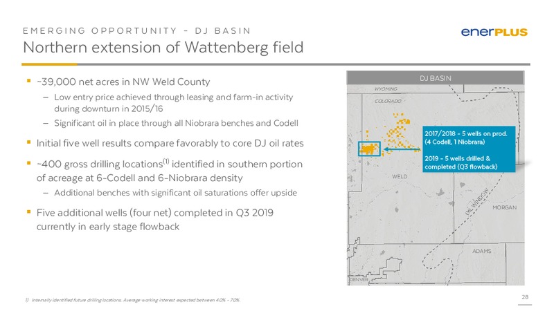 September 2019 Investor Presentation – Enerplus Corp – slide 27