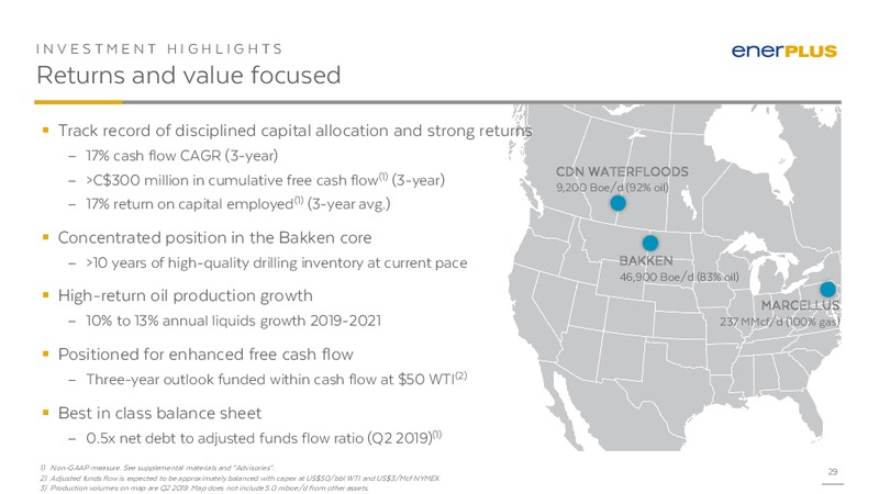 September 2019 Investor Presentation – Enerplus Corp – slide 28