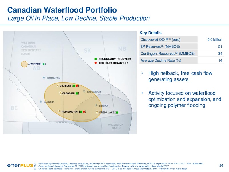 October 2017 Corporate Presentation – Enerplus Corp – slide 26
