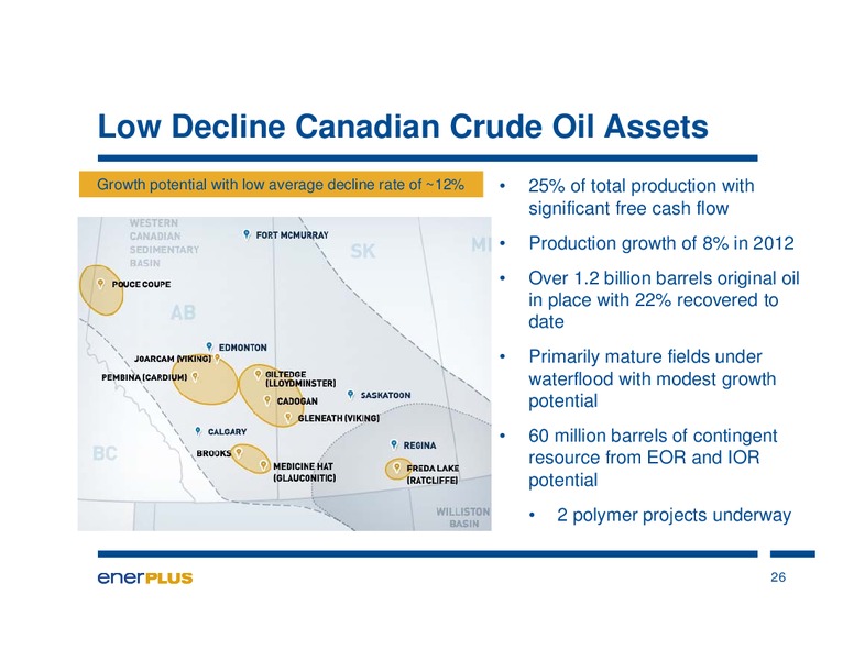 MAY 2013 INVESTOR UPDATE – Enerplus Corp – slide 26