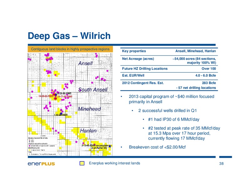 MAY 2013 INVESTOR UPDATE – Enerplus Corp – slide 38