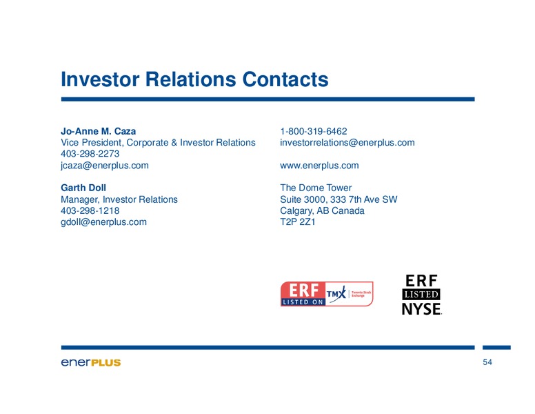MAY 2013 INVESTOR UPDATE – Enerplus Corp – slide 51