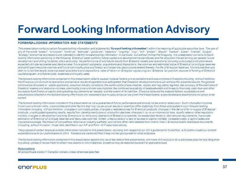 GHS ENERGY CONFERENCE – Enerplus Corp – slide 38