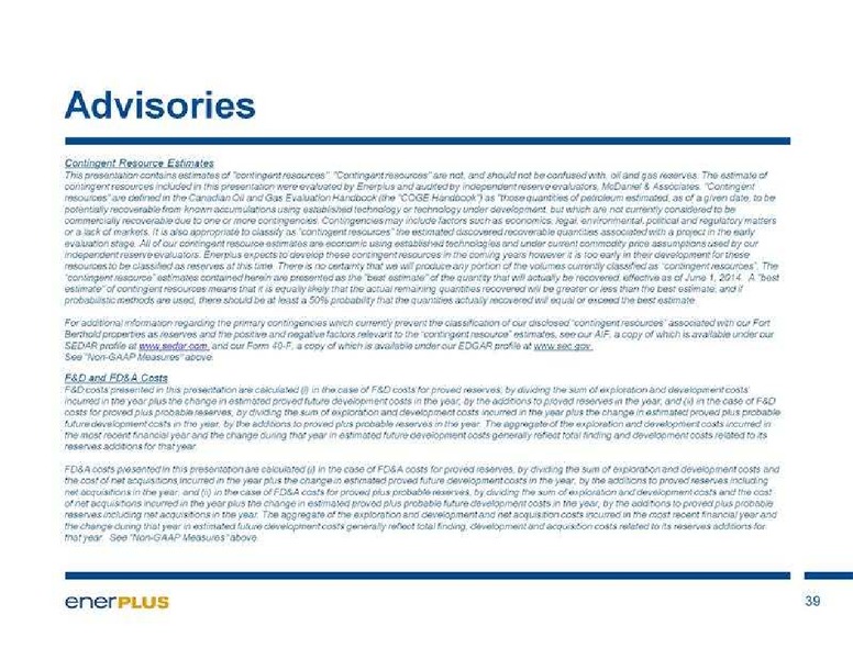 GHS ENERGY CONFERENCE – Enerplus Corp – slide 40