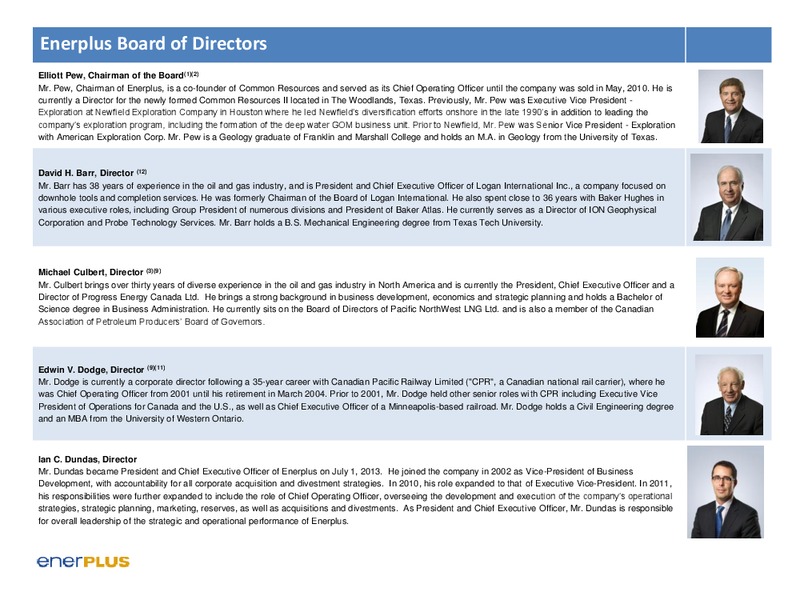AUGUST 2014 INVESTOR UPDATE – Enerplus Corp – slide 49