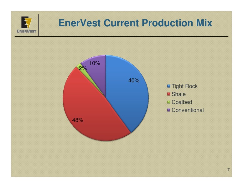 DECEMBER 2011 CORPORATE PRESENTATION – Enervest Ltd. – slide 7