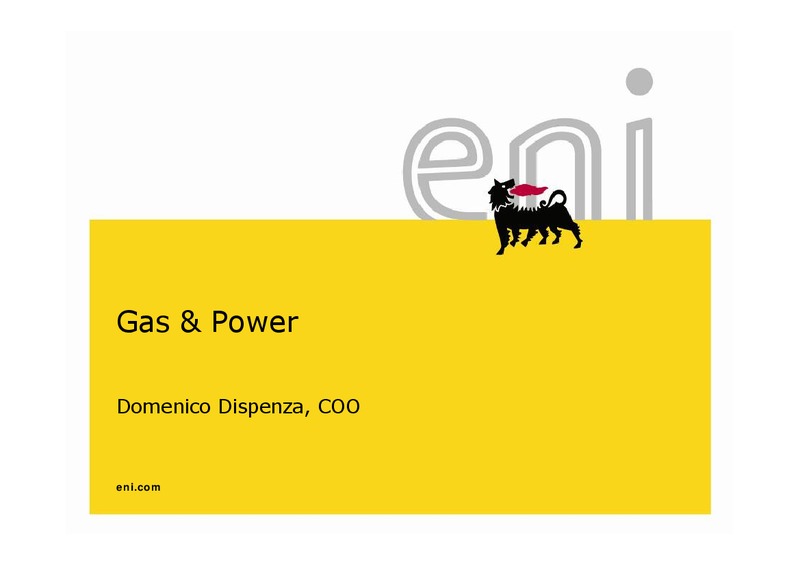 MARCH 2011 INVESTOR PRESENTATION – Eni S.P.A – slide 25