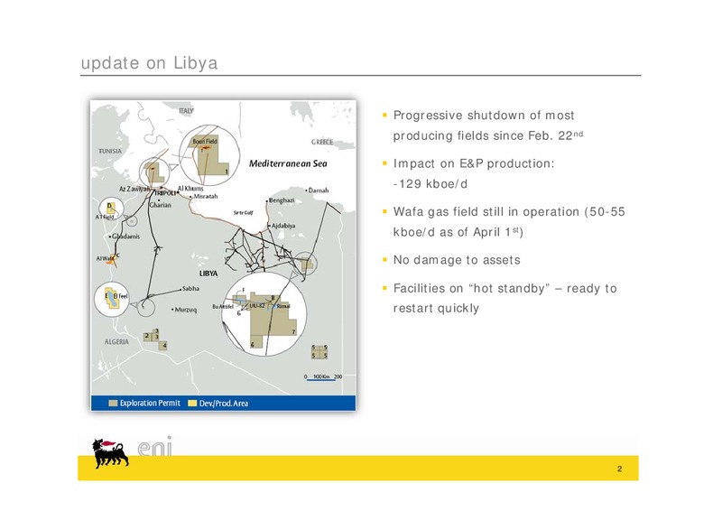 Q1 2011 EARNINGS CALL – Eni S.P.A – slide 2