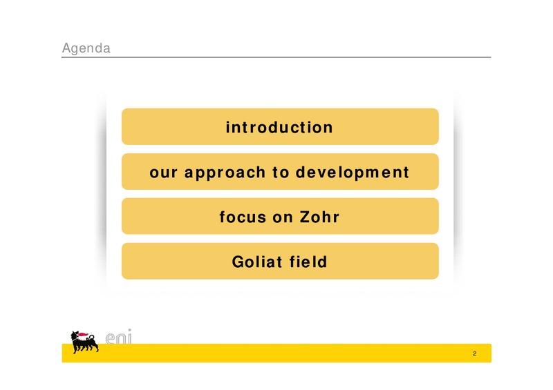 Goliat Field Trip Hammerfest – Eni S.P.A – slide 2