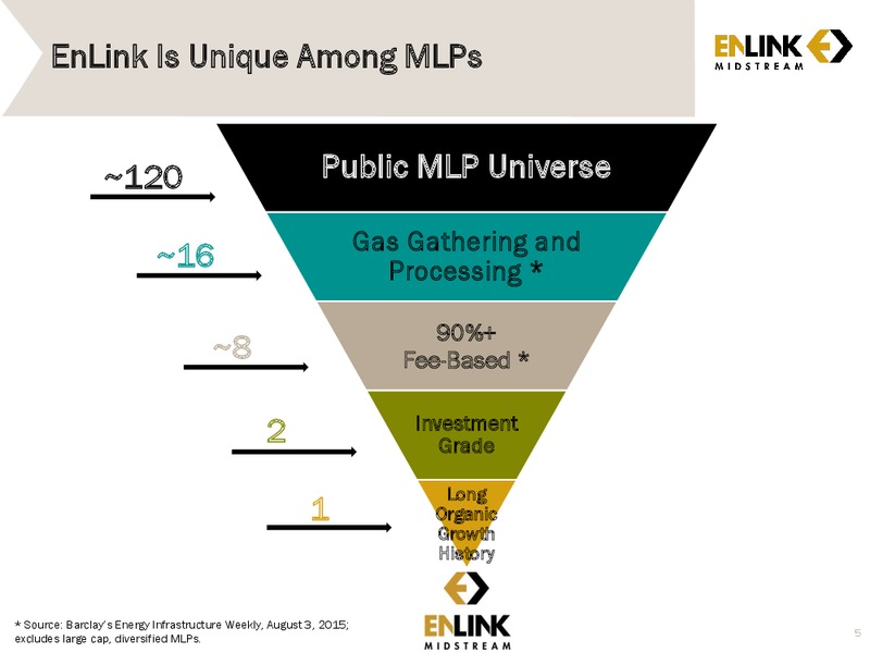 Morgan Stanley MLP Bus Tour – Enlink Midstream Partners Lp – slide 3
