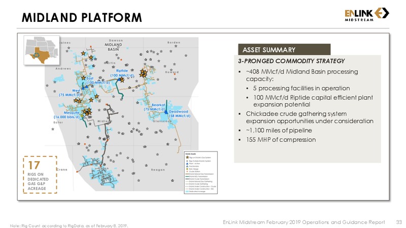 2019 Guidance and 4Q FY 2018 Earnings Call Presentation – Enlink Midstream Partners Lp – slide 31