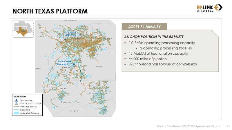2Q 2019 Earnings Presentation – Enlink Midstream Partners Lp – slide 20