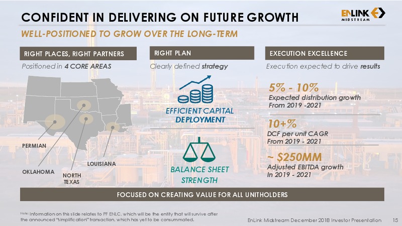 December 2018 Investor Presentation – Enlink Midstream Partners Lp – slide 15