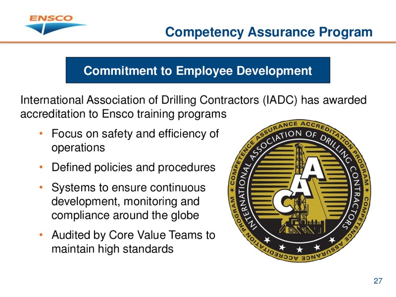ISI GROUP ENERGY CONFERENCE – Ensco Plc – slide 26