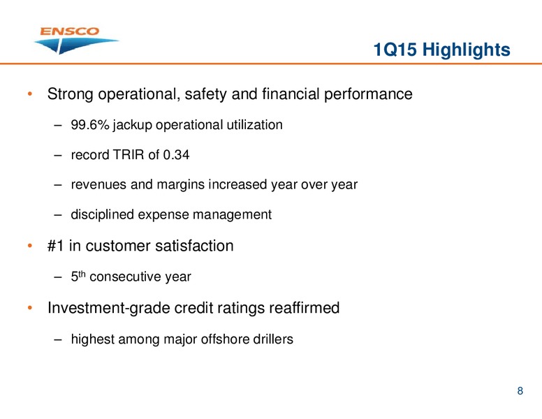JUNE 2015 HOUSTON INVESTOR PRESENTATION – Ensco Plc – slide 7