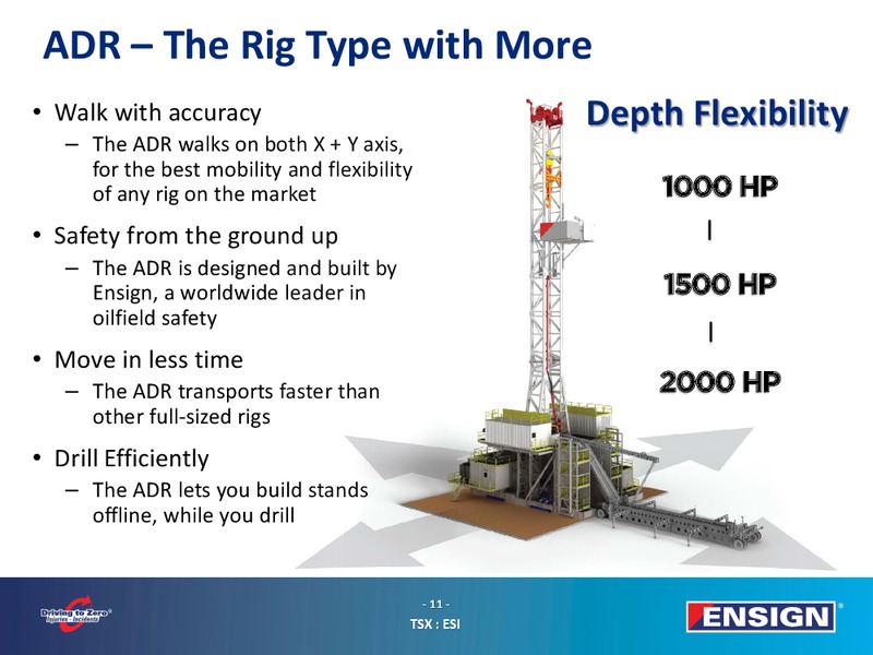 January 2017 Corporate Presentation – Ensign Energy Services Inc. – slide 10