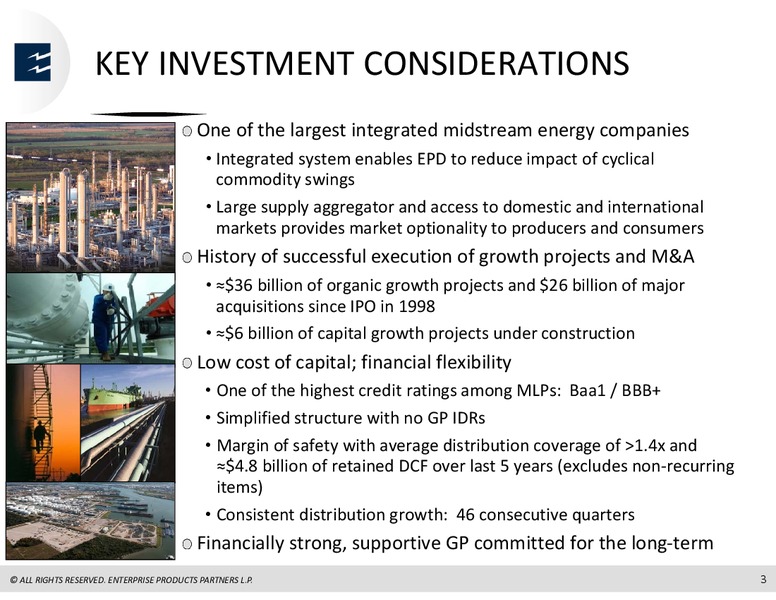UBS MLP One On One Conference – Enterprise Products Partners LP – slide 2