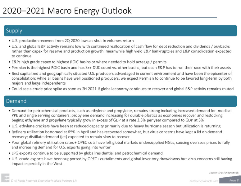 February 2021 Investor Presentation – Enterprise Products Partners LP – slide 7