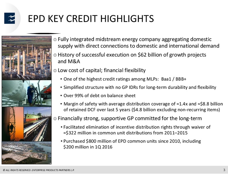 BARCLAYS INVESTMENT GRADE ENERGY & PIPELINE CONFERENCE – Enterprise Products Partners LP – slide 2