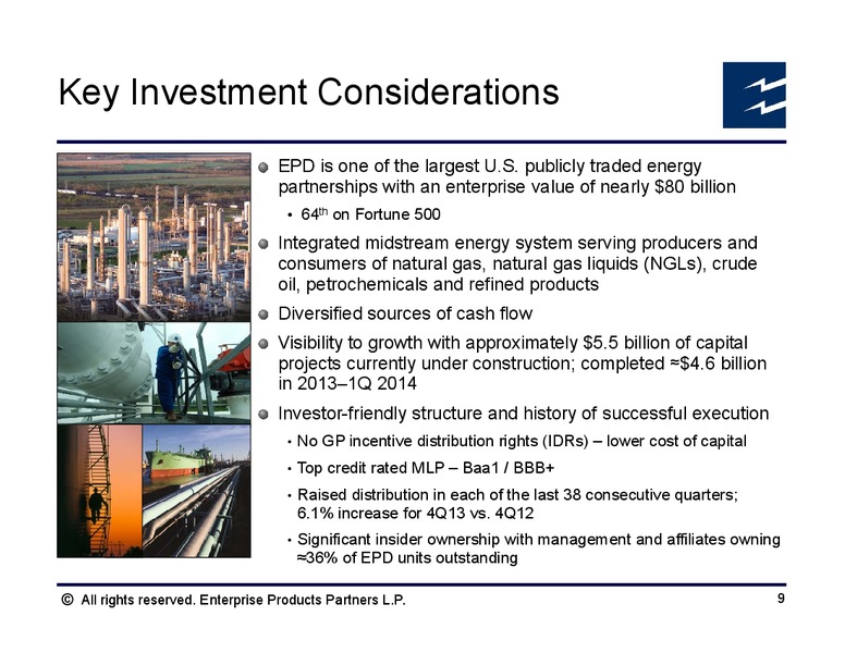 Morgan Stanley Midstream MLP and Diversified Natural Gas Corporate Access Event – Enterprise Products Partners LP – slide 8