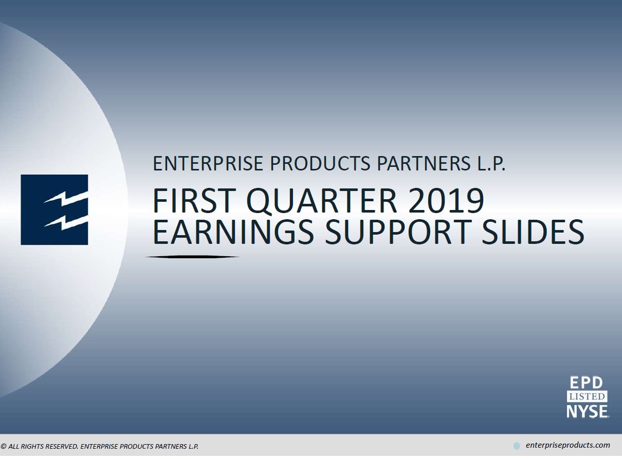 1Q 2019 Earnings Presentation – Enterprise Products Partners LP – slide 1