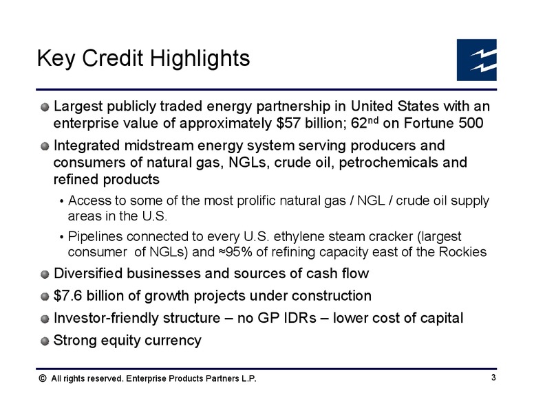 Wells Fargo Securities Kick the Tires Tour – Enterprise Products Partners LP – slide 2