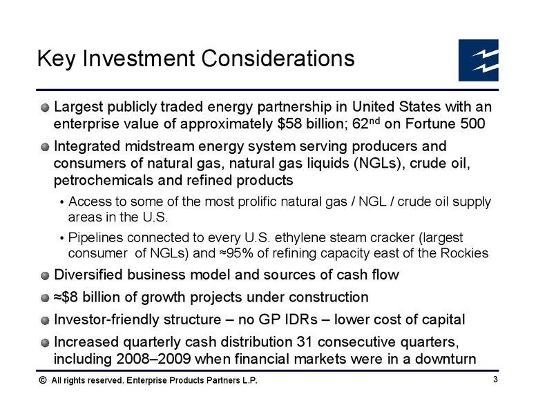 Global Hunter Securities 100 Energy Conference – Enterprise Products Partners LP – slide 2
