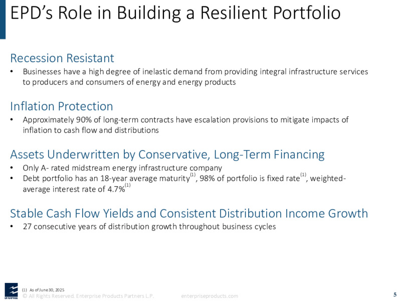 2Q 2025 Earnings Support Slides – Enterprise Products Partners LP – slide 4