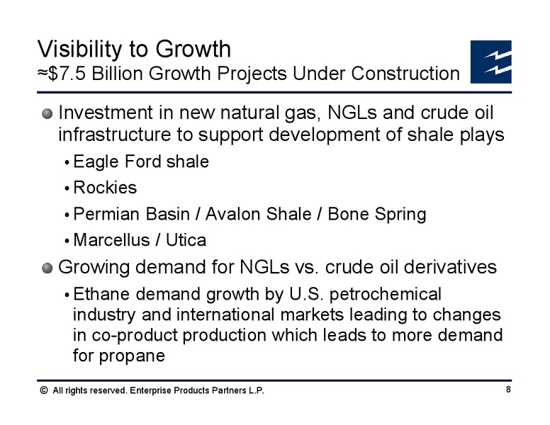 Citi 2012 MLP and Midstream Infrastructure Conference – Enterprise Products Partners LP – slide 7