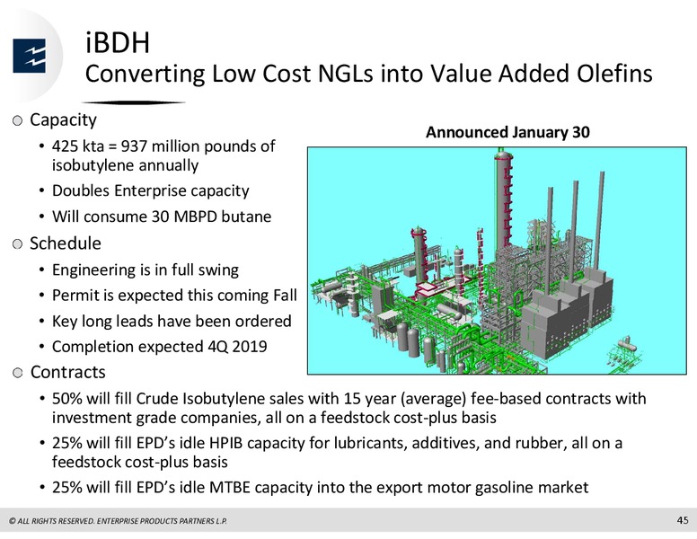 Citi One on One MLP and Midstream Infrastructure Conference – Enterprise Products Partners LP – slide 44