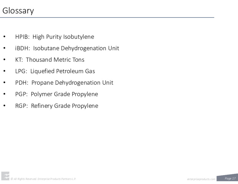 August 2020 Investor Presentation – Enterprise Products Partners LP – slide 16