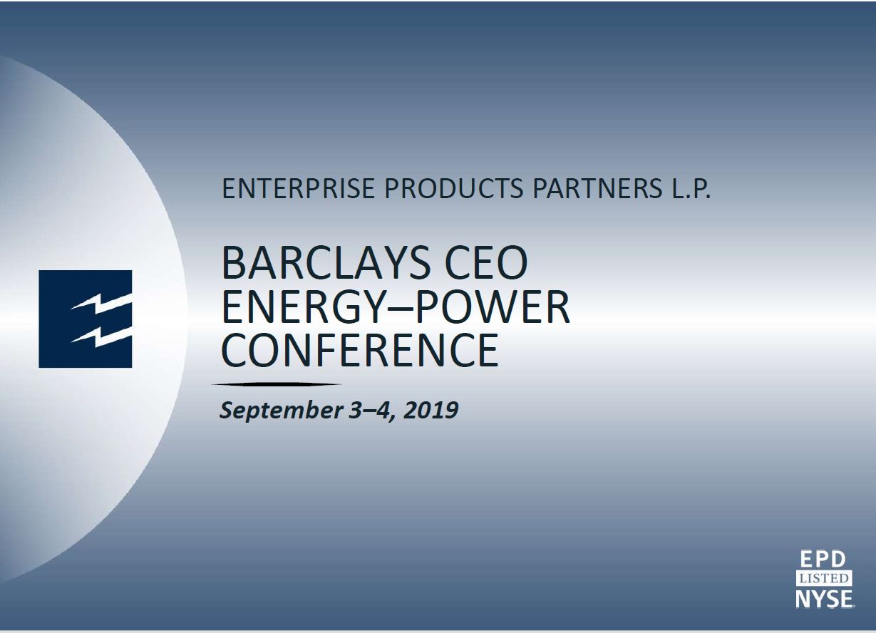 Barclays CEO Energy Power Conference – Enterprise Products Partners LP – slide 1