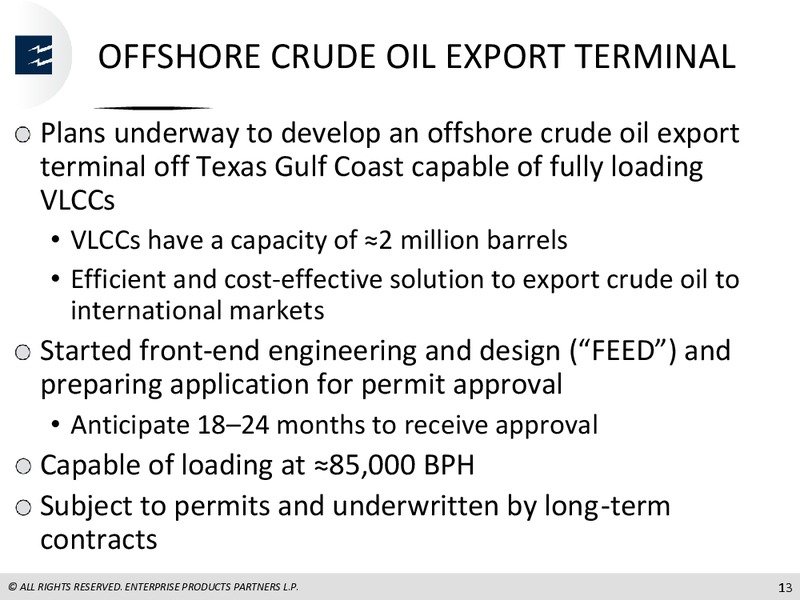September 2018 Barclays CEO Energy Power Conference – Enterprise Products Partners LP – slide 12