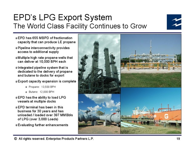 Platts NGLs Conference – Enterprise Products Partners LP – slide 18