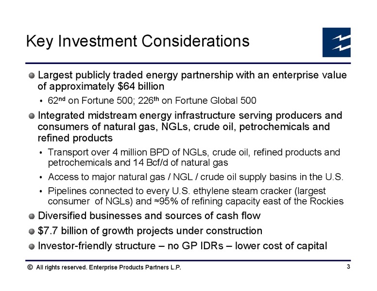 Morningstar Management Behind the Moat Conference – Enterprise Products Partners LP – slide 2