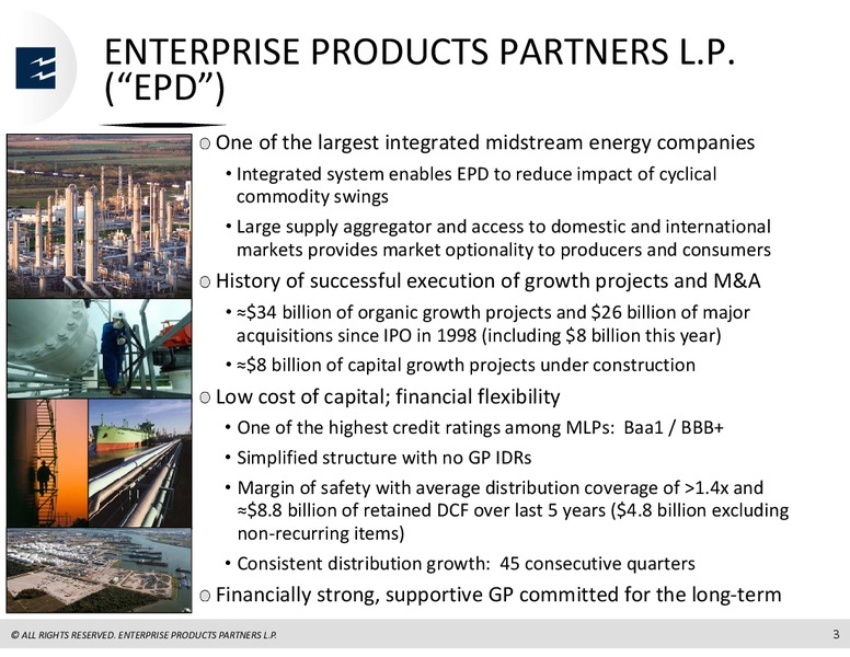 RBC Capital Markets MLP Conference – Enterprise Products Partners LP – slide 2