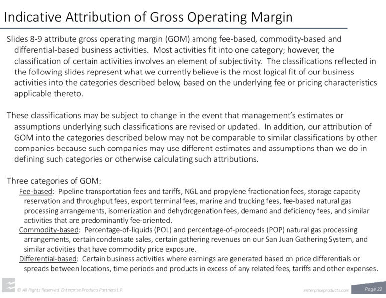 3Q 2022 Earnings Presentation – Enterprise Products Partners LP – slide 21