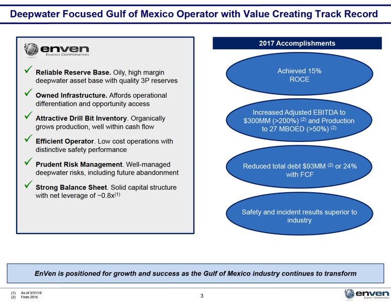 June 2018 Investor Presentation – Enven Energy – slide 2