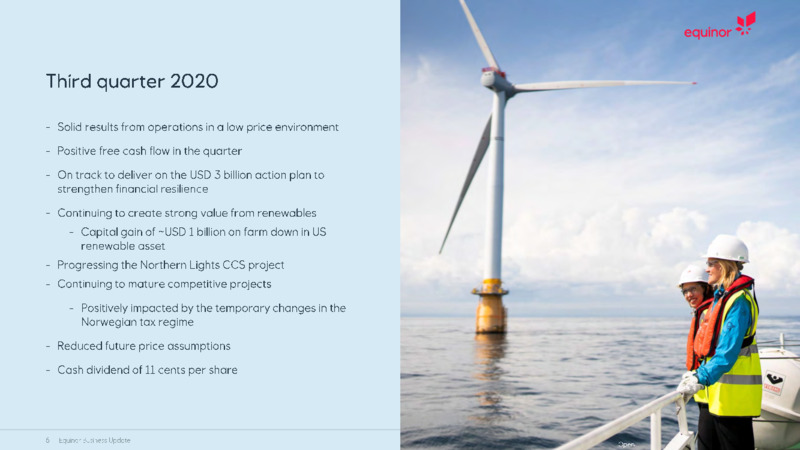 Business Update   December 2020 – Equinor – slide 6