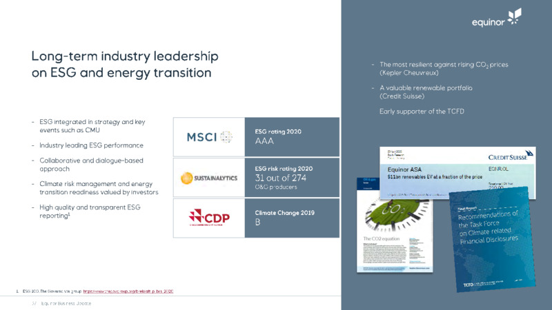 Business Update   December 2020 – Equinor – slide 37